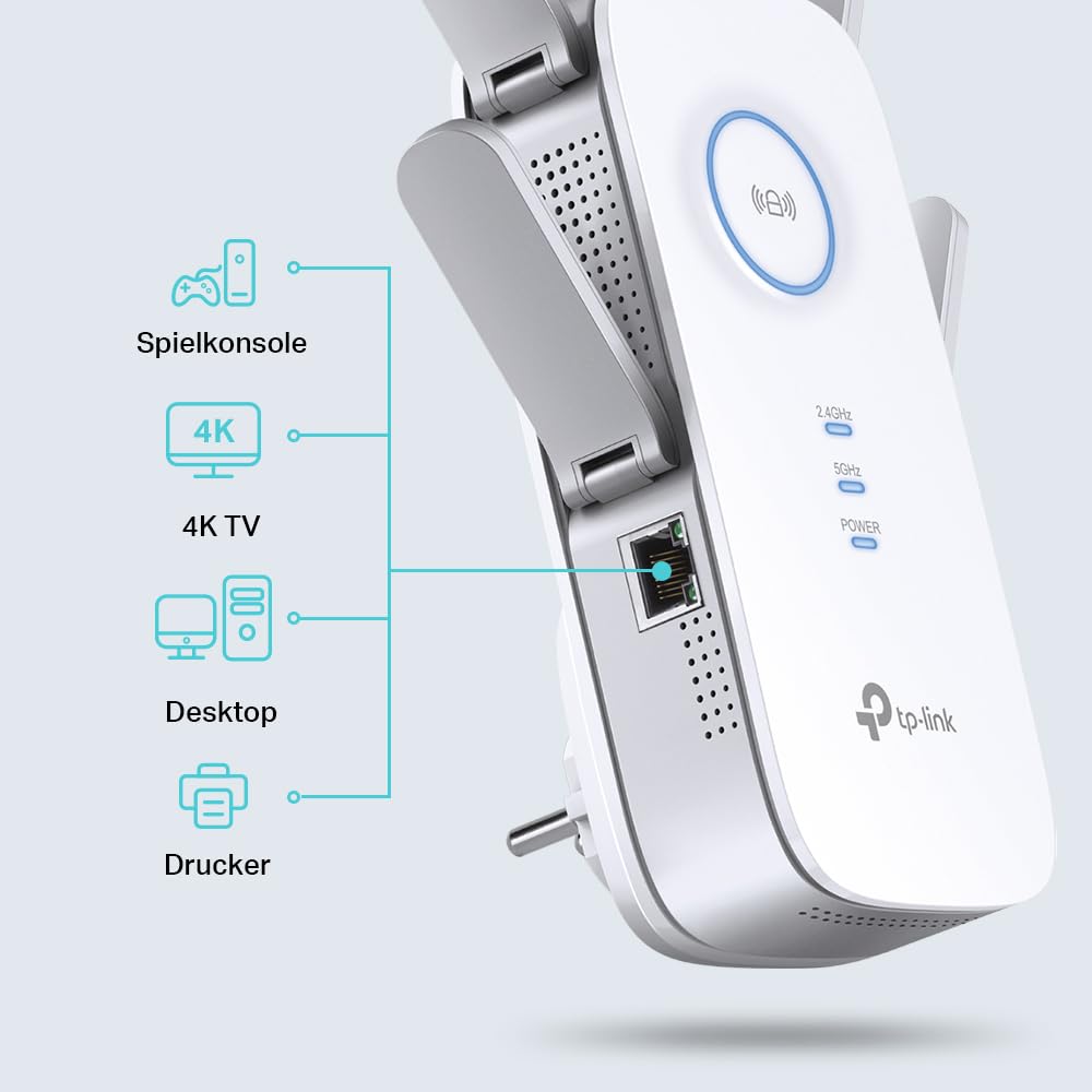 TP-Link RE655 WLAN Repeater AC2600 Dualband Gigabit