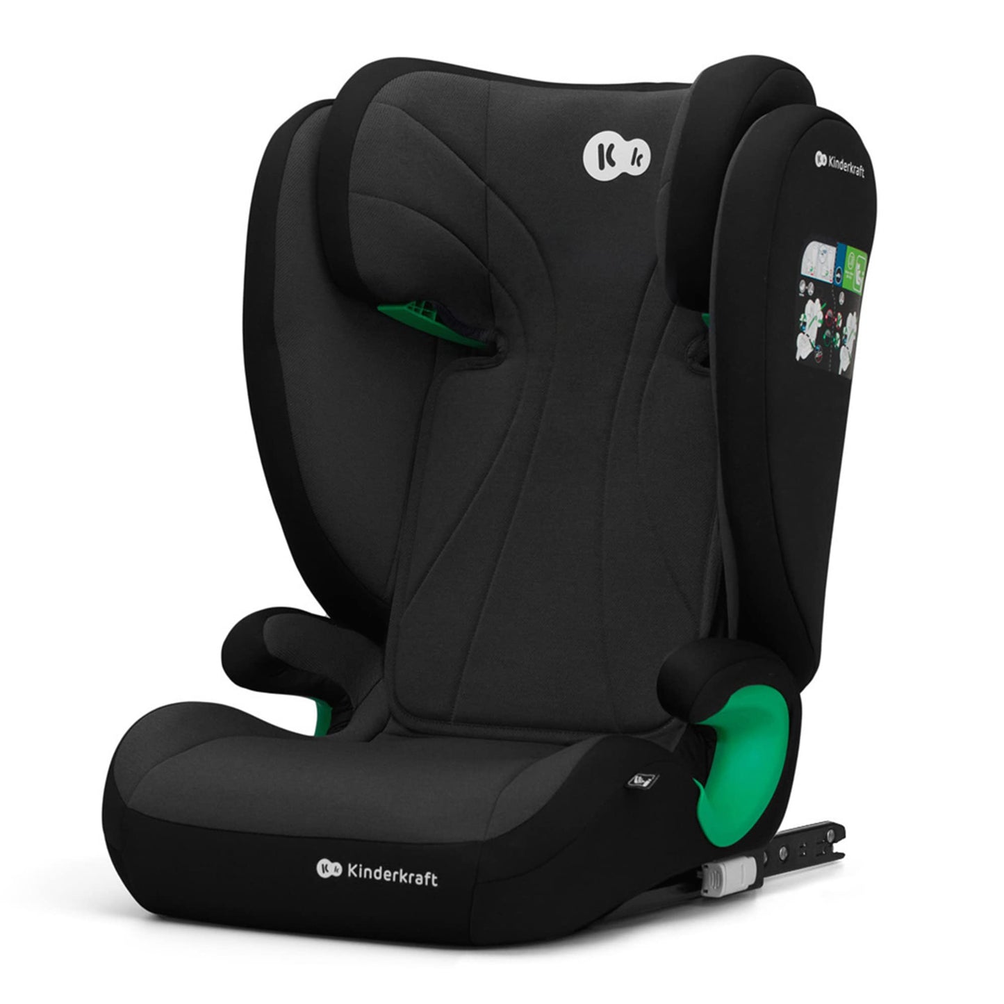 Kinderkraft Junior Fix2 i-Size 100-150cm Isofix Kindersitz Schwarz