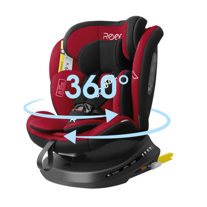 Reecle 360 i-Size Kindersitz 40-150cm Isofix Schwarz/Grau