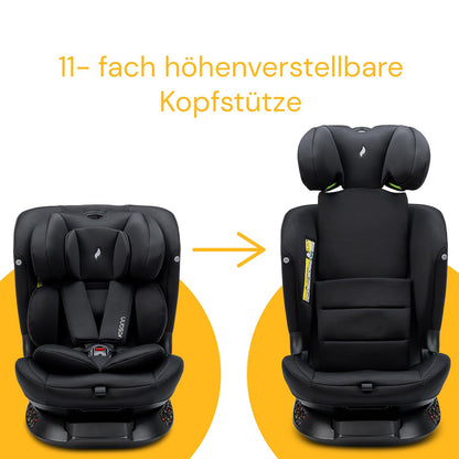 Osann Floyd360 i-Size Kindersitz 40-150cm Isofix Schwarz