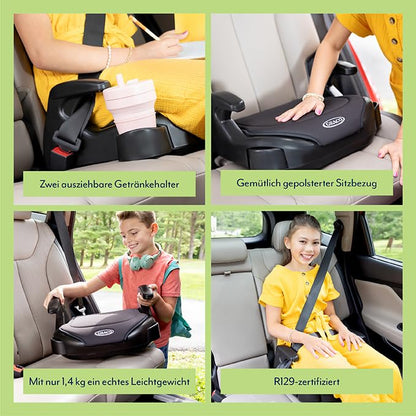 Graco Booster Basic R129 Sitzerhöhung 7-12 Jahre Schwarz