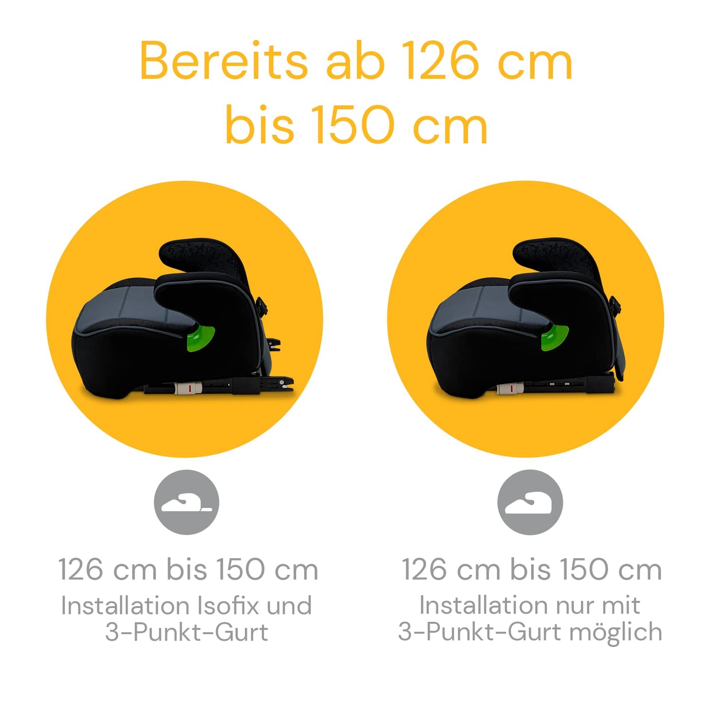 Osann Junior Isofix Sitzerhöhung 126-150cm Pixel Black