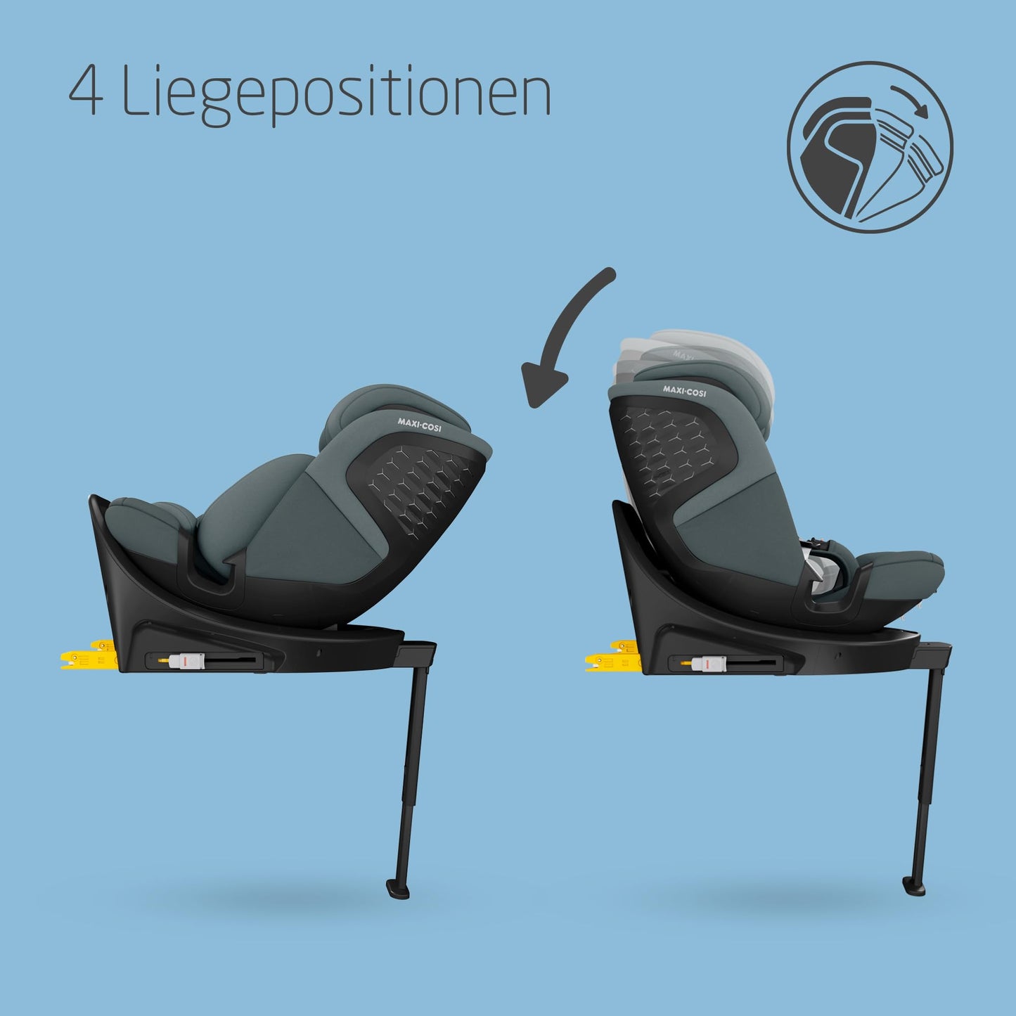 Maxi-Cosi Emerald 360 S i-Size 40-150cm Isofix Kindersitz Grau