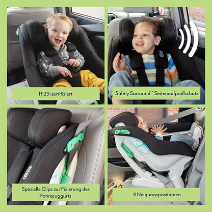 Graco Extend LX R129 Reboarder 40-105cm Isofix Schwarz