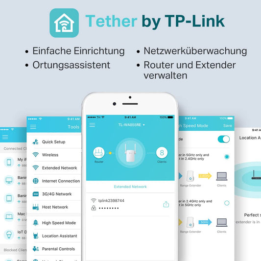 TP-Link TL-WA860RE WLAN Repeater 300 MBit/s mit Steckdose
