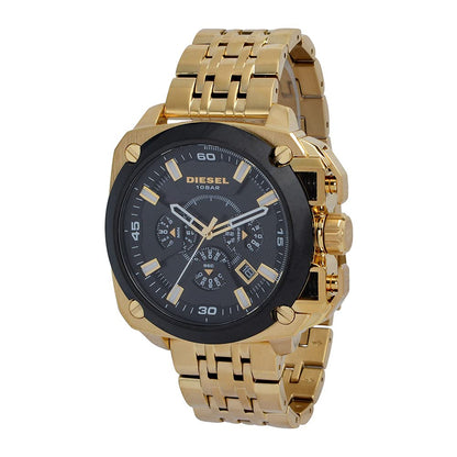 „Diesel Herrenuhr BAMF DZ7378 – Quarz Chronograph, 55mm, Gold-Edelstahl“