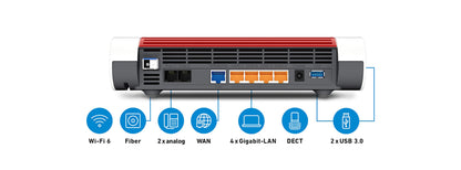 FRITZ!Box 5590 Fiber Router Glasfaser Wi-Fi 6 Mesh DECT