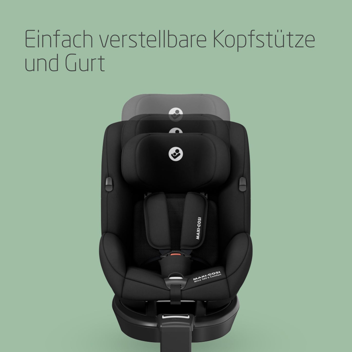Maxi-Cosi Mica 360 S i-Size 40-105cm Isofix Kindersitz Schwarz