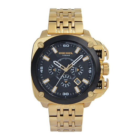 „Diesel Herrenuhr BAMF DZ7378 – Quarz Chronograph, 55mm, Gold-Edelstahl“