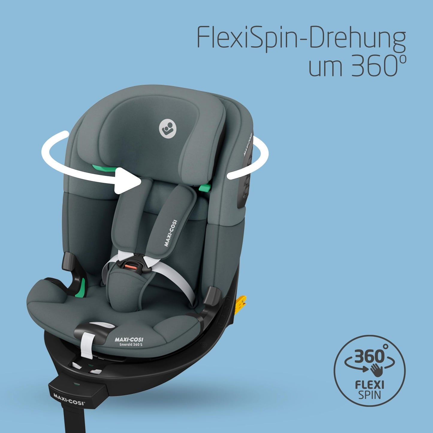 Maxi-Cosi Emerald 360 S i-Size 40-150cm Isofix Kindersitz Grau
