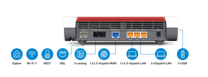 FRITZ!Box 7690 DSL-Router Wi-Fi 7 Mesh Supervectoring