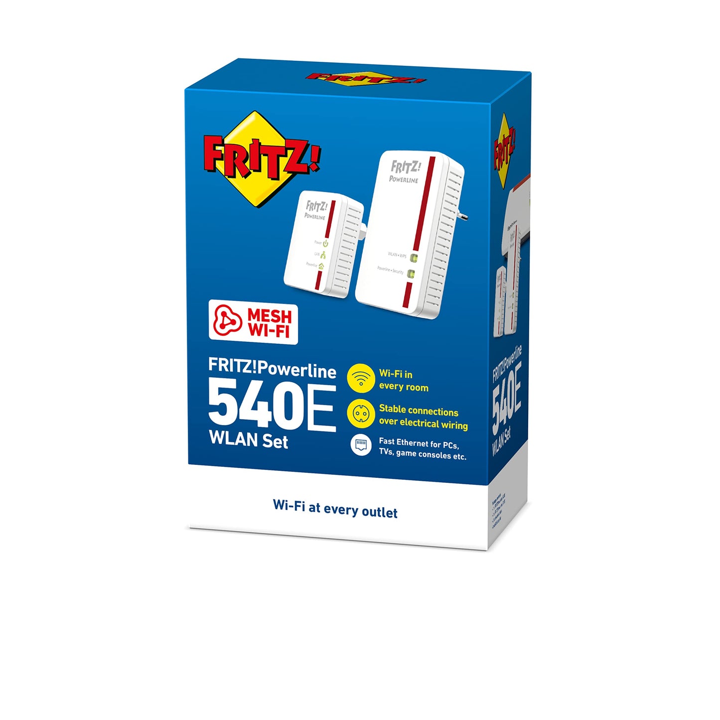 AVM FRITZ!Powerline 540E WLAN Set 500 MBit/s Fast-Ethernet