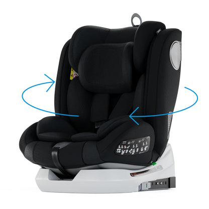 Babify Onboard i-Size 40-150cm Kindersitz 360° Isofix Schwarz