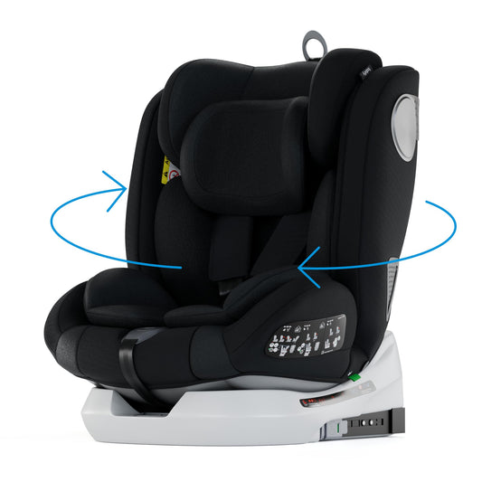 Babify Onboard i-Size 40-150cm Kindersitz 360° Isofix Schwarz