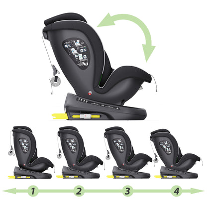 XOMAX 946i i-Size Kindersitz 0-36kg 360° Isofix Liegefunktion