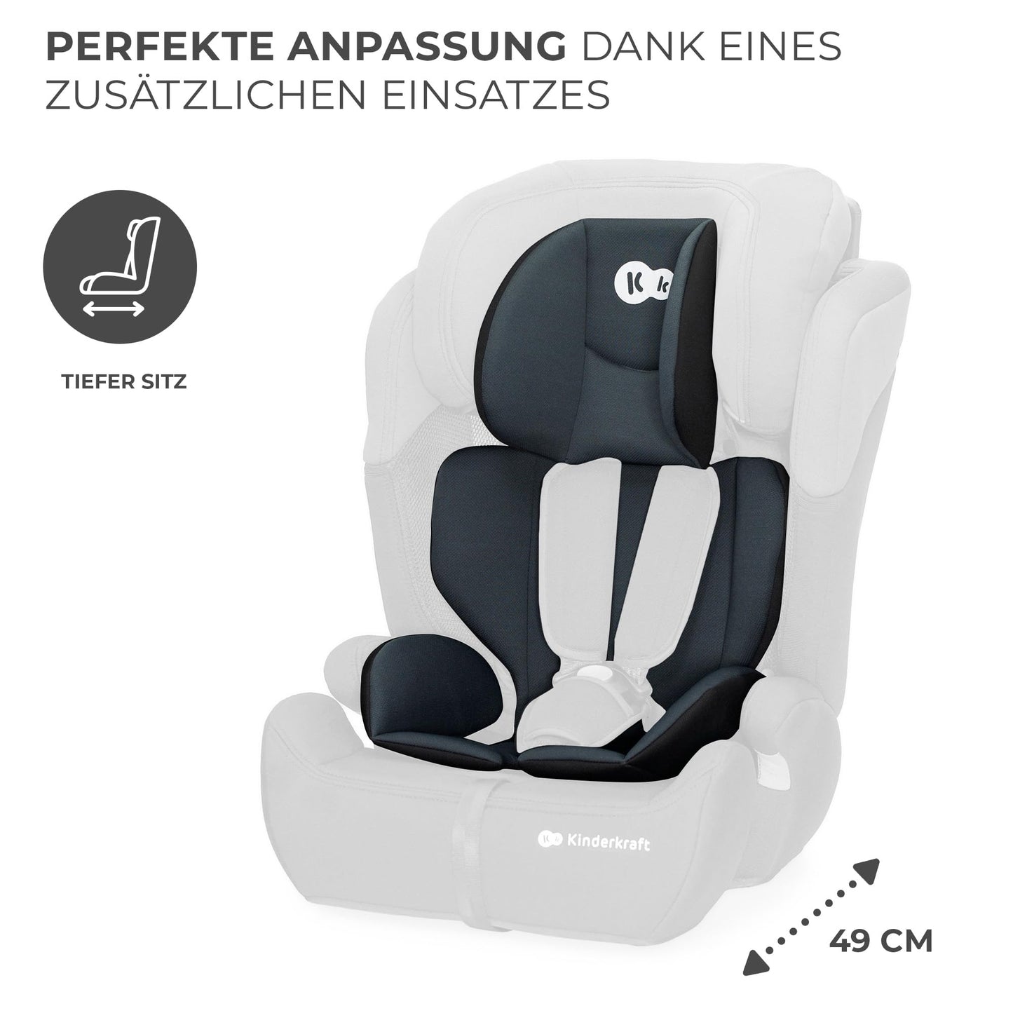 Kinderkraft Comfort UP i-Size 76-150cm Kindersitz Schwarz