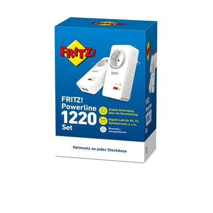 FRITZ!Powerline 1220 Set 1200 MBit/s 2x Gigabit-LAN