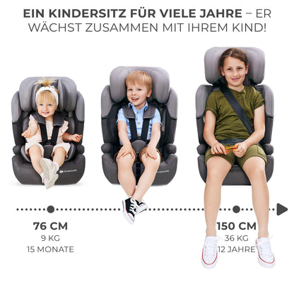 Kinderkraft Comfort UP i-Size 76-150cm Kindersitz Schwarz