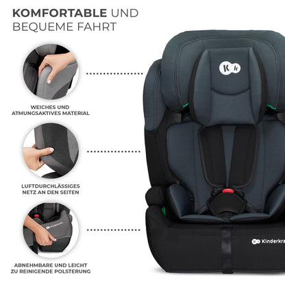 Kinderkraft Comfort UP i-Size 76-150cm Kindersitz Schwarz