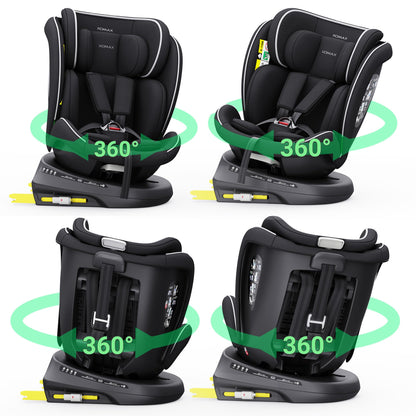XOMAX 946i i-Size Kindersitz 0-36kg 360° Isofix Liegefunktion
